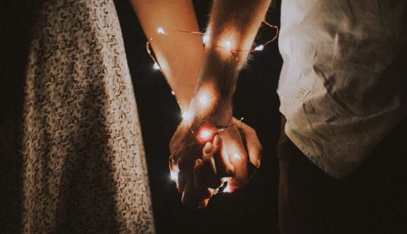 A Romantic Couple holding hands