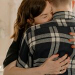 Hugging couple