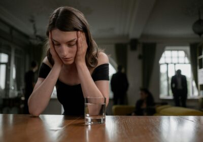 Girl in a bar