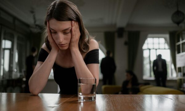 Girl in a bar